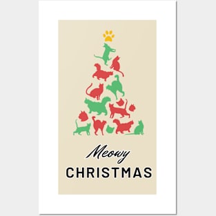 Meowy Christmas Posters and Art